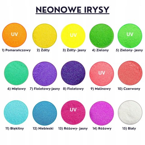 Brokaty do tatuaży brokatowych 30 ml NEON IRYS