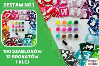 Tatuaże brokatowe zestaw 1