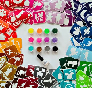 Tatuaże brokatowe zestaw 1