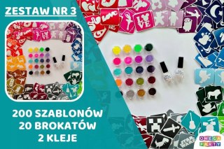 Tatuaże brokatowe zestaw 3