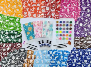 Tatuaże brokatowe zestaw 5